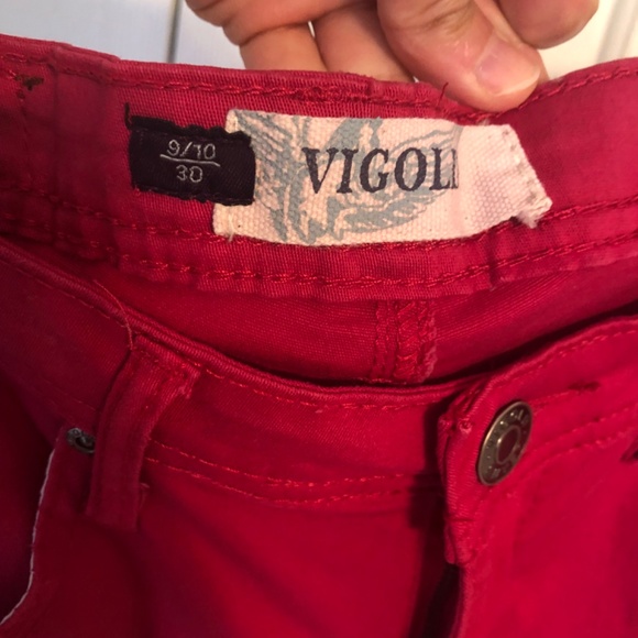 Vigold Women's Fuschia Pink Pants (Size 9-10 or 30 inch waist) Good Condition - Picture 5 of 6